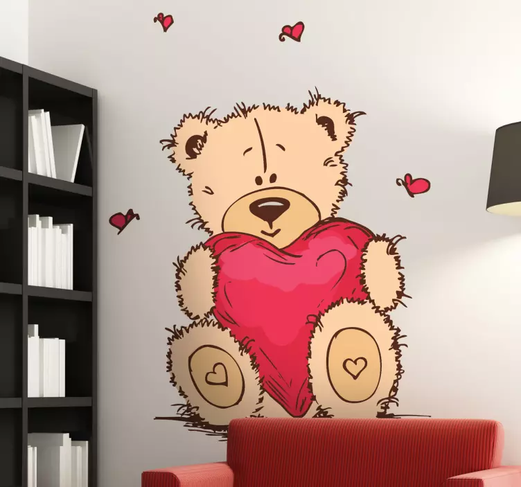 Adesivo bambini peluche amore - TenStickers