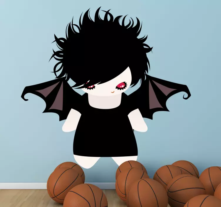 Adesivo bambini ragazza vampiro - TenStickers