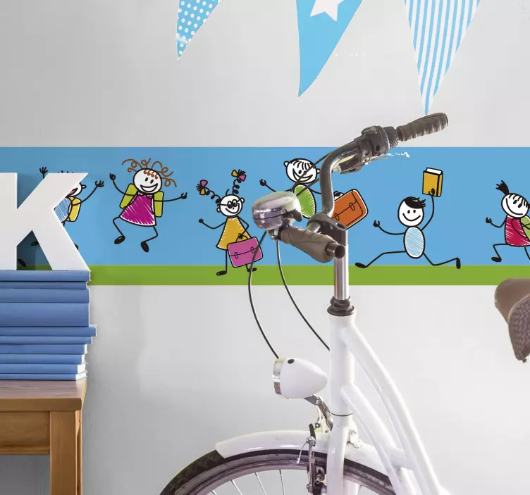 Adesivo bambini rientro a scuola - TenStickers