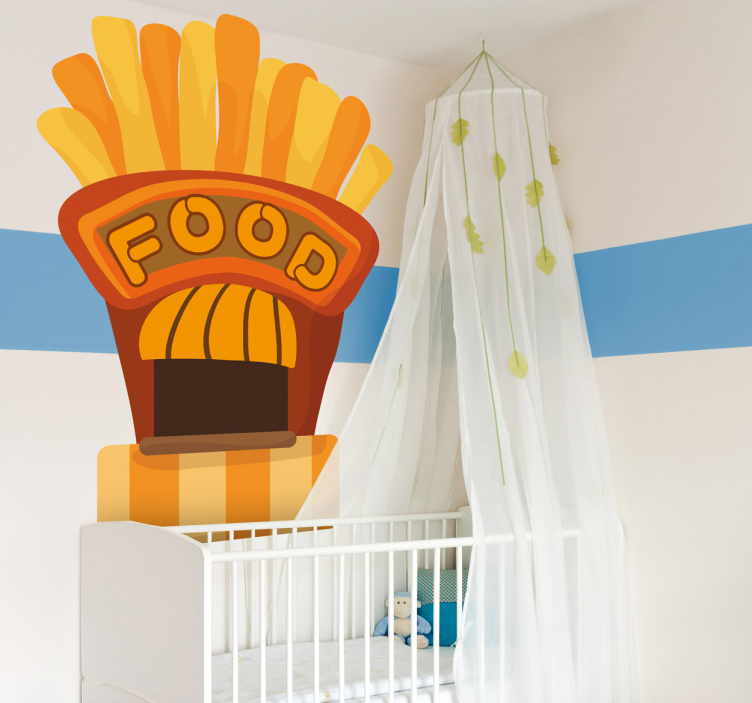 Adesivo bambini ristorante fast food - TenStickers