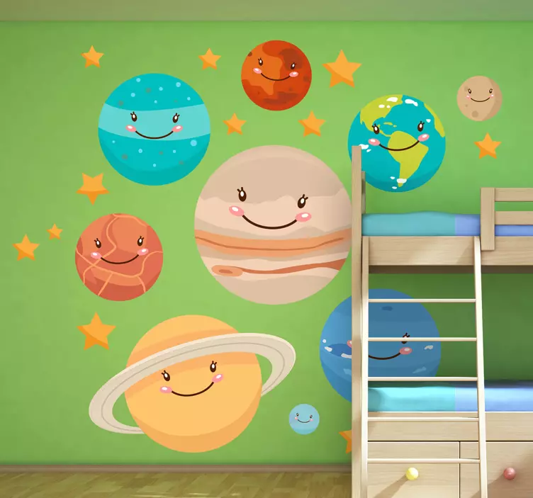 Adesivo bambini sistema solare - TenStickers