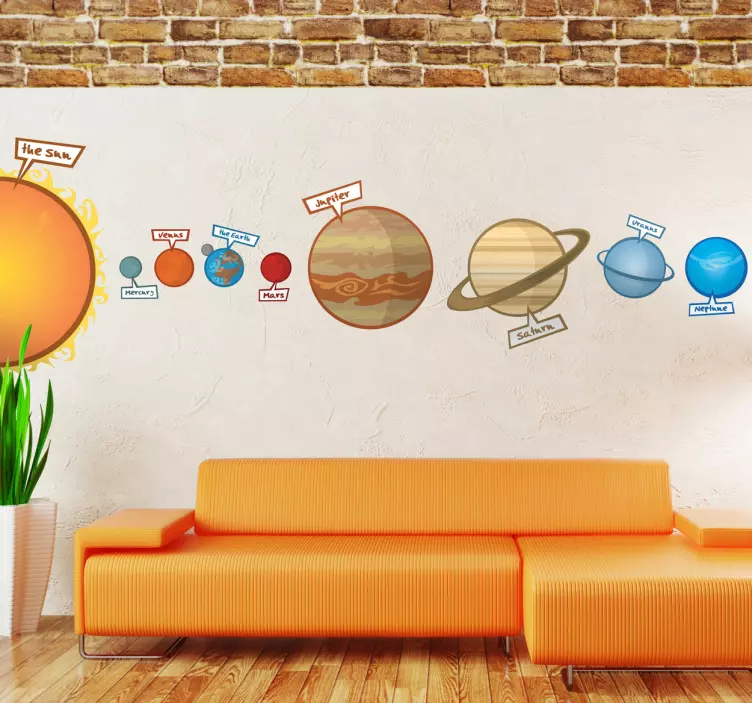 Adesivo bambini solar system color - TenStickers