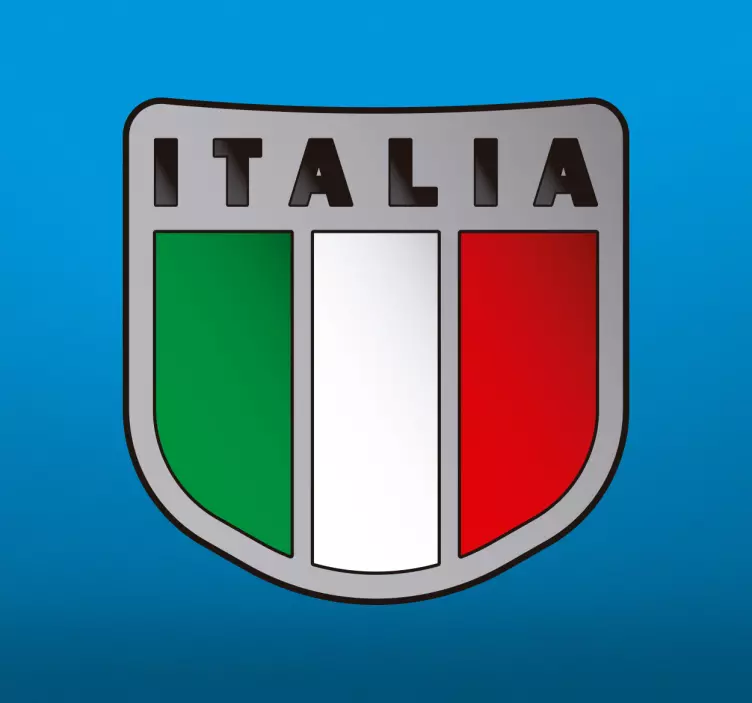 Adesivo bandiera italiana - TenStickers