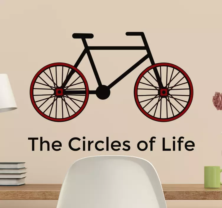 Adesivo bici Circles of life - TenStickers