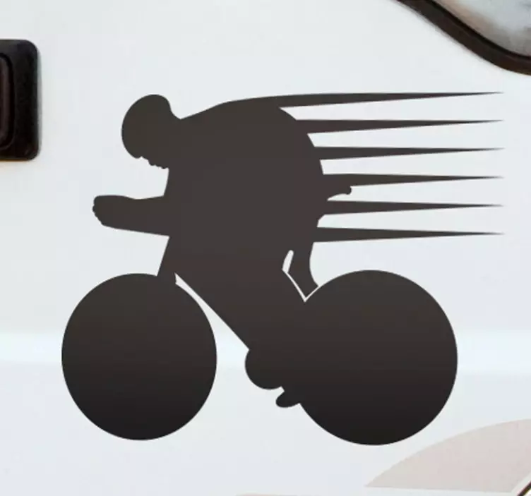 Adesivo per auto corridore ciclista - TenStickers