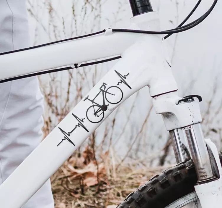 Adesivo per bici battito - TenStickers