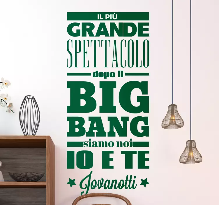 Adesivo Big Bang Jovanotti - TenStickers