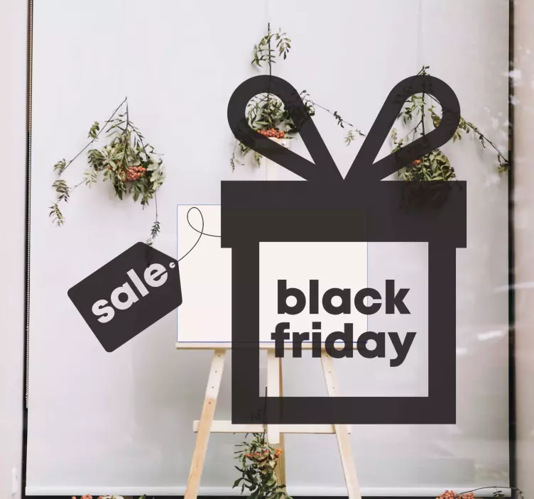 Adesivo per vetri black friday - TenStickers