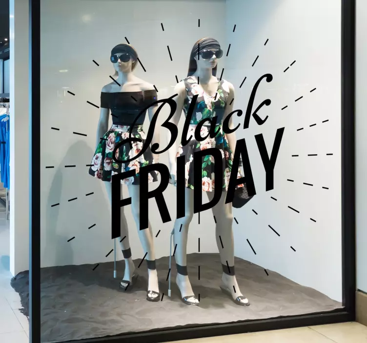 Adesivo Black Friday per vetrine - TenStickers