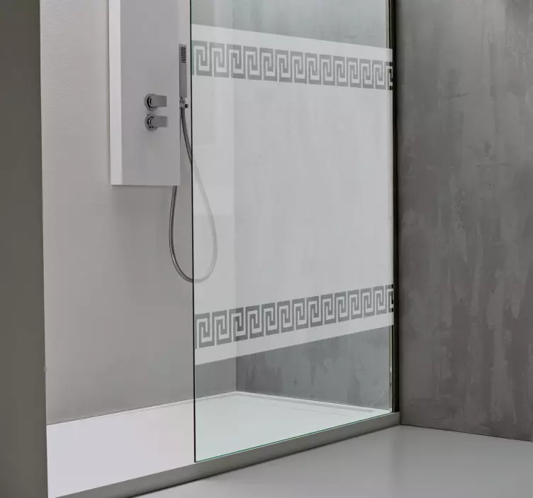 Adesivo box doccia greco originale - TenStickers