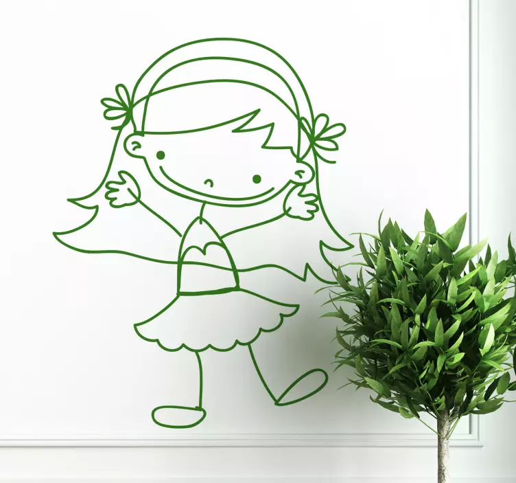 Adesivo cameretta bimba 80 - TenStickers