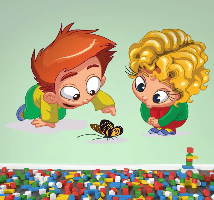 Adesivo cameretta bimbi curiosi - TenStickers
