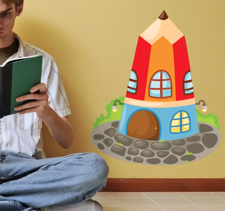 Adesivo cameretta casa matita - TenStickers