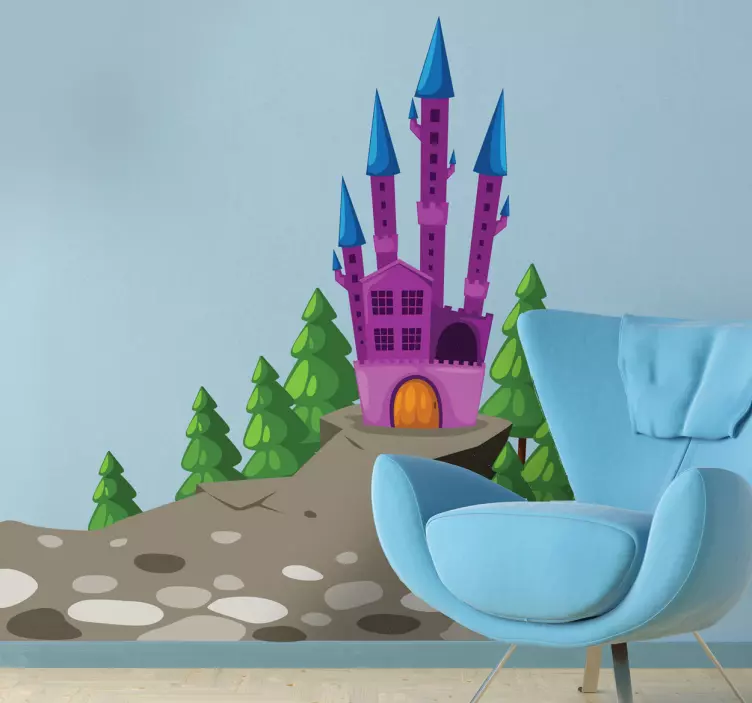 Adesivo cameretta castello dei cattivi - TenStickers