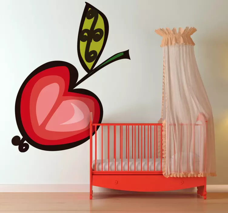 Adesivo cameretta illustrazione ciliegia - TenStickers