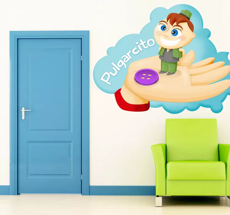 Adesivo cameretta logo Pollicino - TenStickers