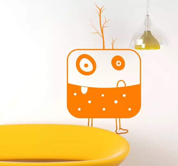 Adesivo cameretta mostro quadrato - TenStickers