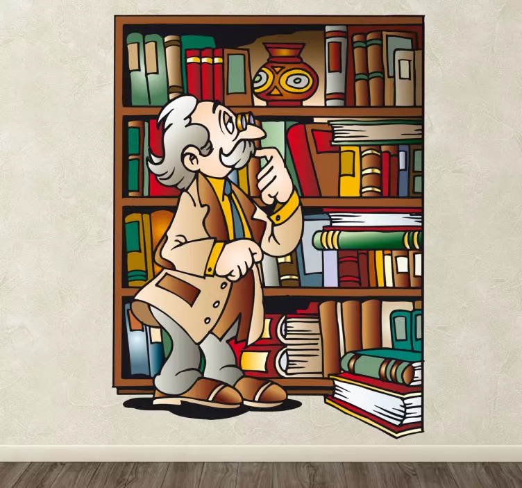 Adesivo camerette libreria del nonno - TenStickers