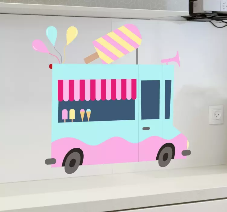 Adesivo camion dei gelati - TenStickers