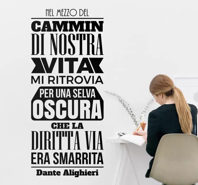 Adesivo cammin di nostra vita - TenStickers