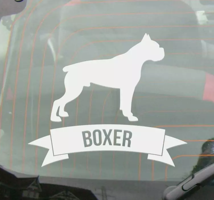 Adesivo cane boxer - TenStickers