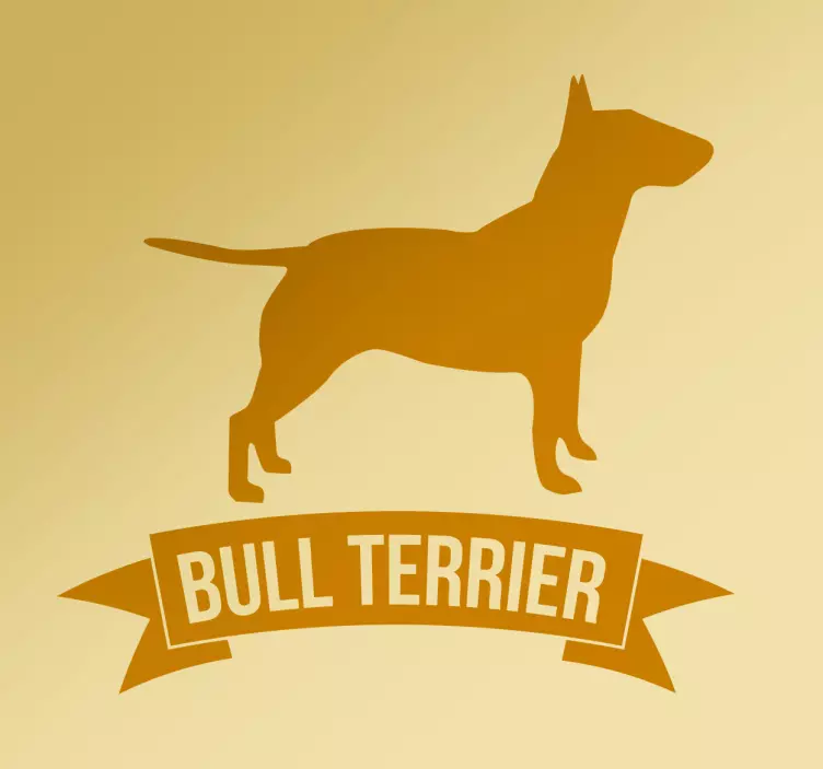 Adesivo cane bull terrier - TenStickers