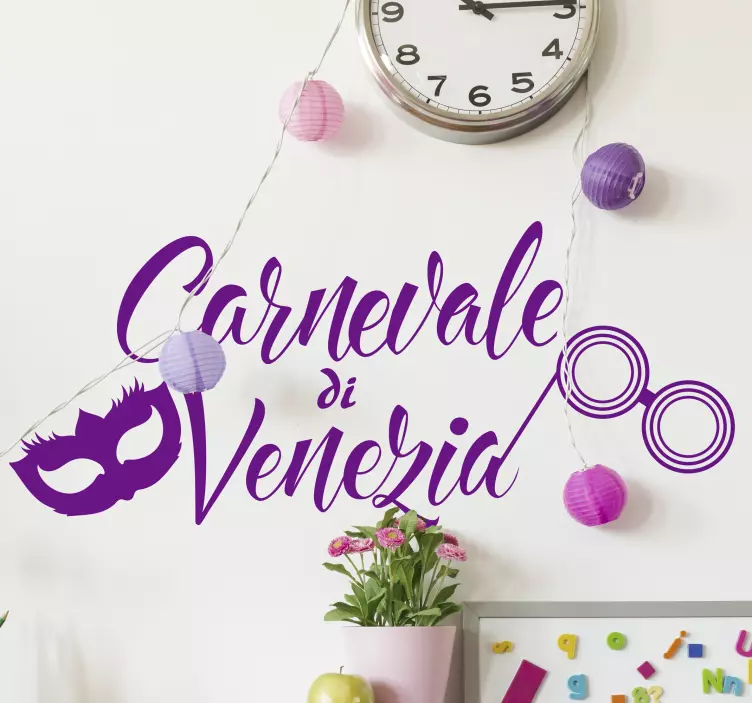 Fantastico adesivo del carnevale di Venezia - TenStickers