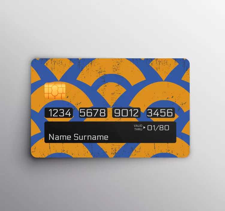 Adesivo carta di credito motivo astratto - TenStickers