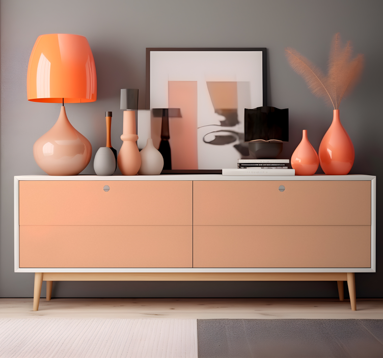 Carta adesiva colorata peluria di pesca - TenStickers