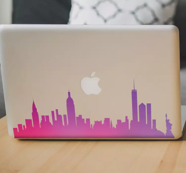 Adesivo per pc skyline New York - TenStickers