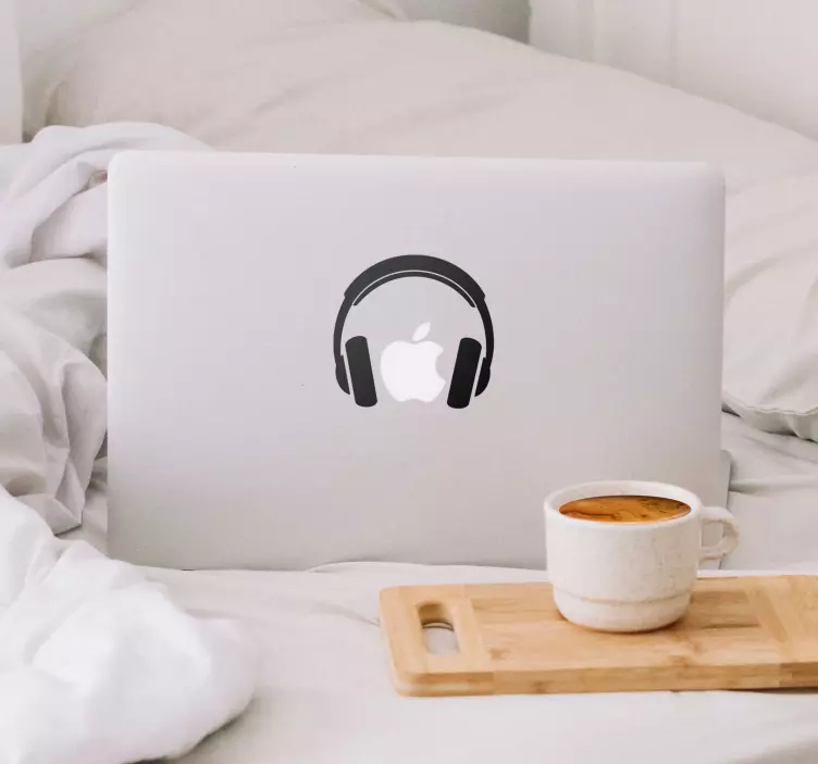 Adesivo per pc con cuffie - TenStickers