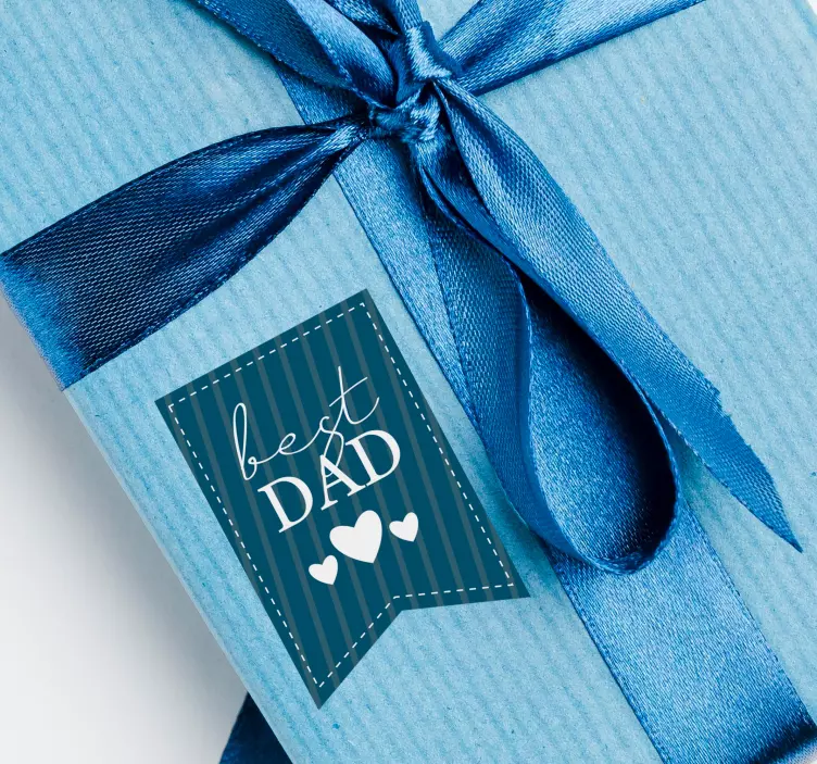 Adesivo con la scritta "Best Dad" - TenStickers