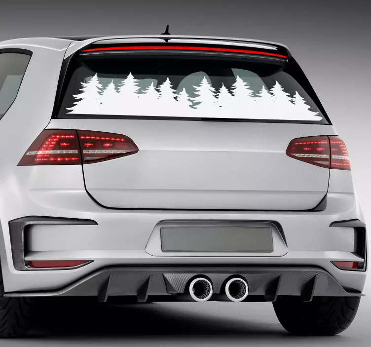 Adesivo con sagoma di pini - TenStickers