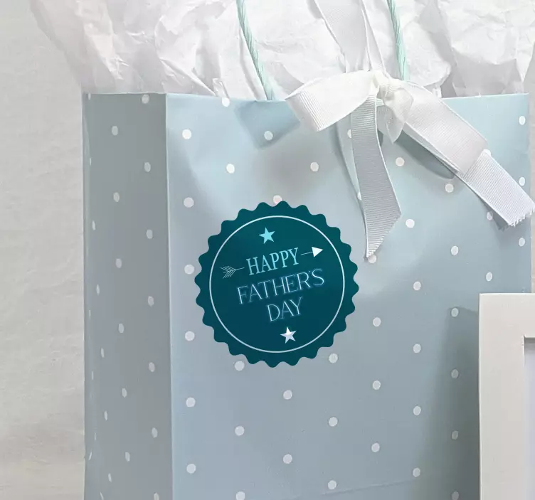 Adesivo con scritta "buona festa del papà" - TenStickers