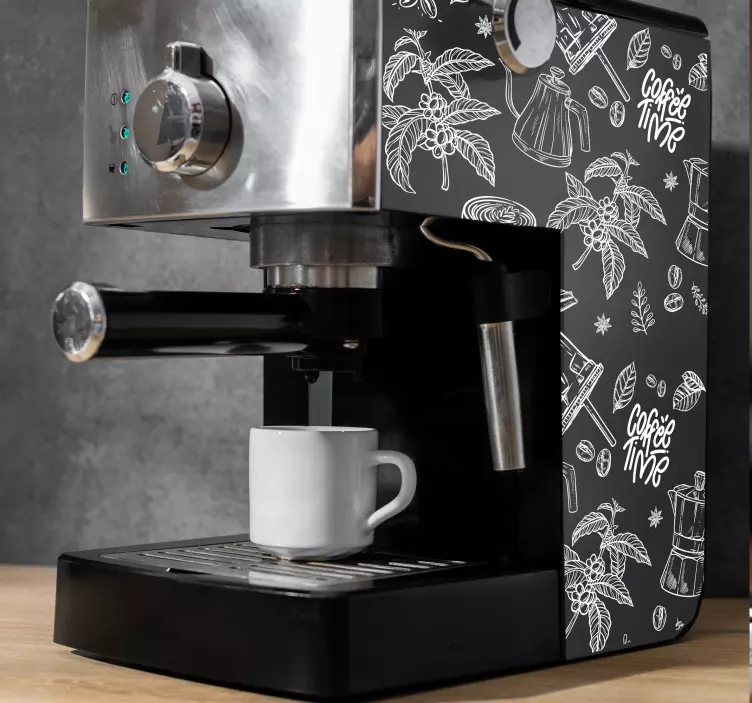 Adesivo con simboli del caffè - TenStickers