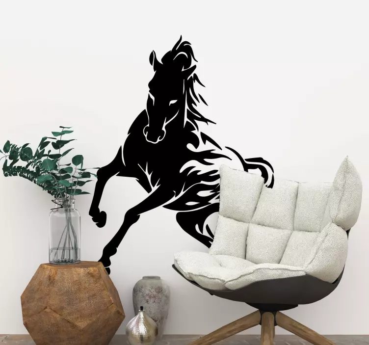 Adesivo contorno del cavallo regale - TenStickers