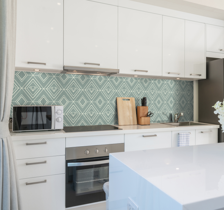 Adesivo cucina modello geometrico Art Deco - TenStickers