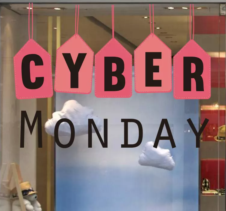 Adesivo Cyber Monday decorativo - TenStickers