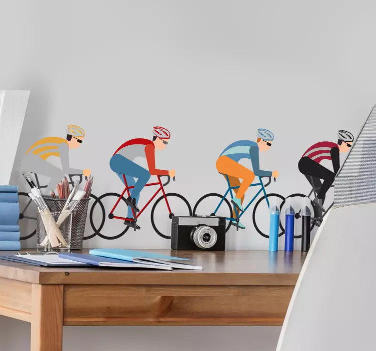 sticker sportivo per ciclisti - TenStickers