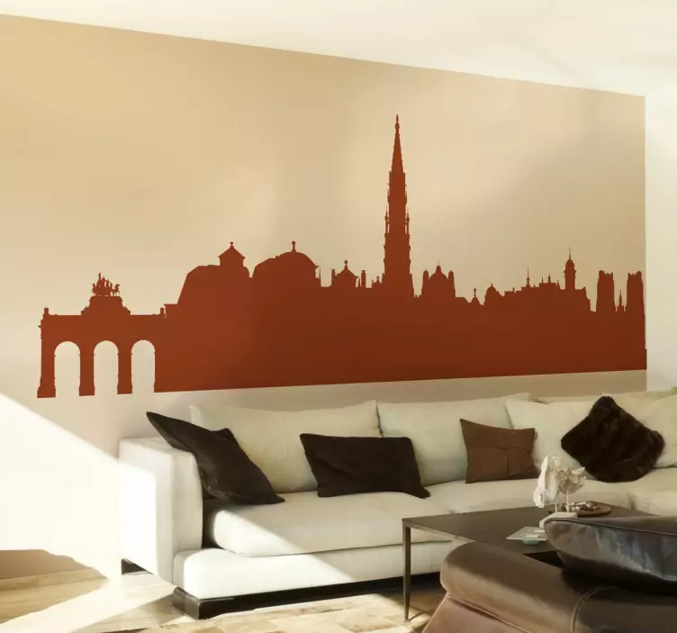 Adesivo decoraivo silhouette Bruxelles - TenStickers