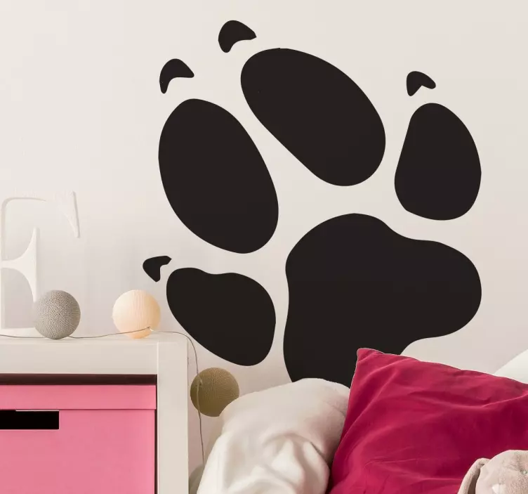 Adesivo decorativo impronta zampa di cane - TenStickers