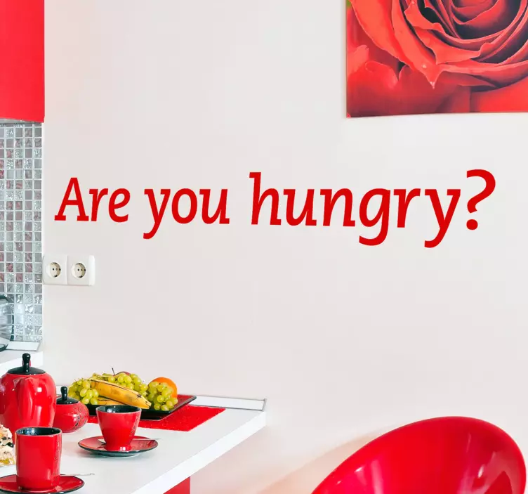 Adesivo decorativo are you hungry - TenStickers