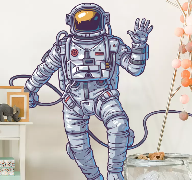 Adesivo decorativo astronauta spaziale - TenStickers