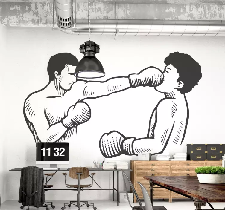 Adesivo decorativo boxe monocolore - TenStickers
