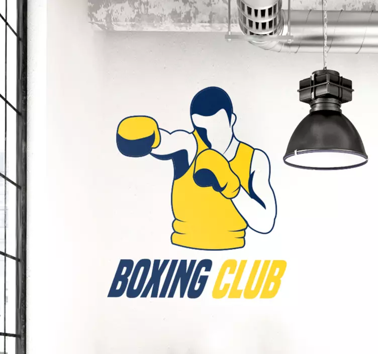 Adesivo decorativo boxing club - TenStickers