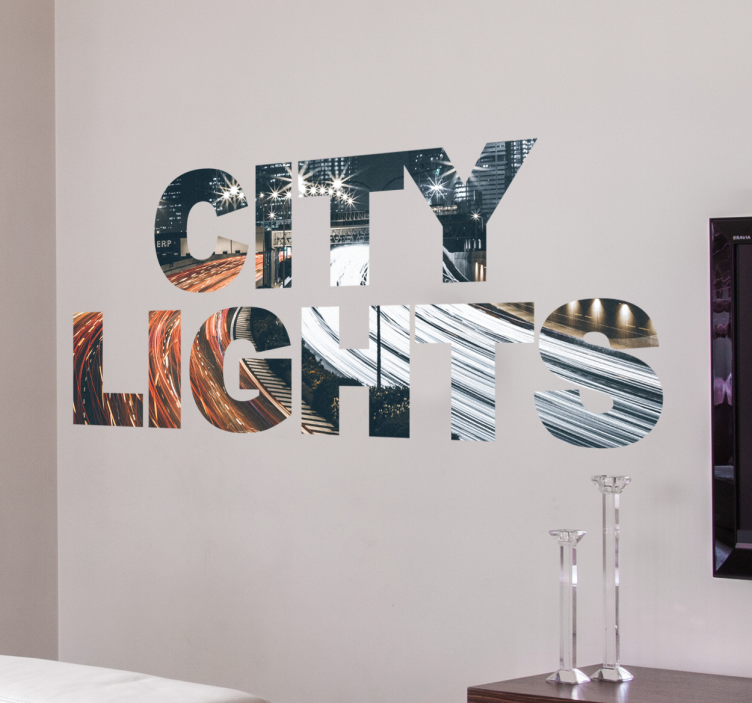 Adesivo decorativo City Lights - TenStickers