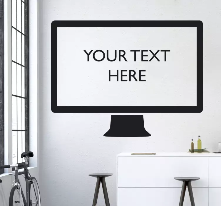 Adesivo decorativo computer personalizzato - TenStickers