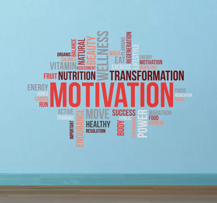 Adesivo decorativo concetti motivazione palestra - TenStickers