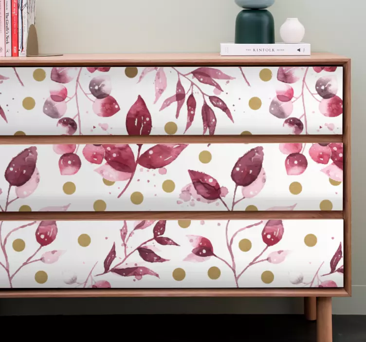 Adesivo decorativo concetto di foglia botanica - TenStickers