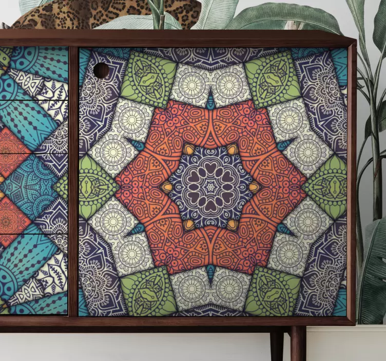 Carta adesiva per mobili configurazione vivace - TenStickers